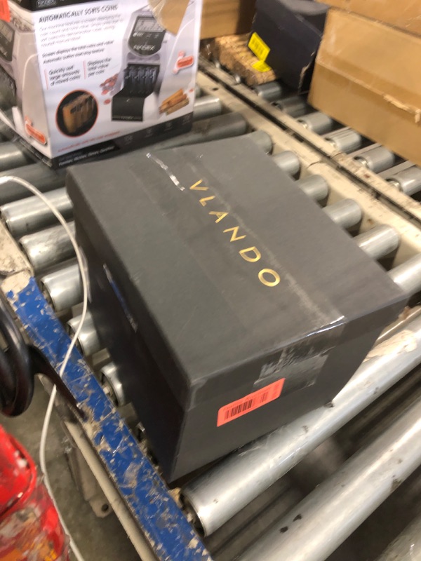 Photo 1 of Vlando Automatic Double Watch Winder - Watch Winder Box with Men Jewelry Organizer Tray, Japanese Quiet Motor, LED Light, Adjustable Watch Pillows - Green