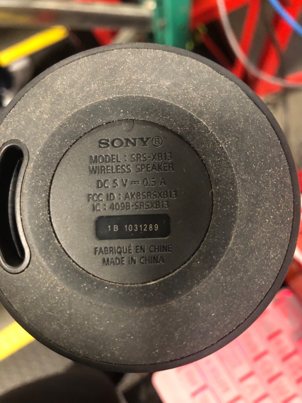 Photo 1 of Sony Bluetooth Speaker. Bluetooth Speakers for Home. 16 Hour Battery - Portable Bluetooth Speakers Waterproof. Sony Speaker with Extra BASS - Black. Compact Outdoor Wireless Portable Speakers