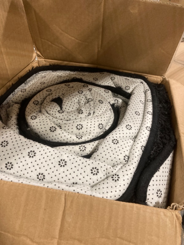 Photo 1 of Large Shag Rugs 9X12, Plush Fuzzy Area Rugs for Living Room, Large Shag Fluffy Bedroom Carpet, Furry Rugs for Girls Boys Kids Room, Extra Large Fuzzy Rug, Shag Carpet, Black