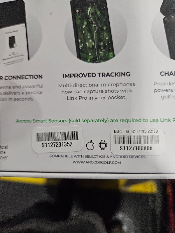 Photo 4 of **USED**
 Arccos Smart Sensors Bundle - GEN 3+ Sensors, Link Pro & 1st Year's Membership