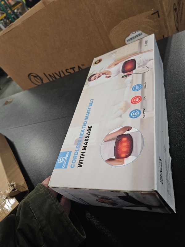 Photo 1 of COMFIER Cordless Heating Pad for Back Pain Relief,Lower Back Massaager with Heat, Heat Pads for Back,Cramps,Lumbar,Abdominal,Leg, Arthritic Pain, Gifts for Mom Dad