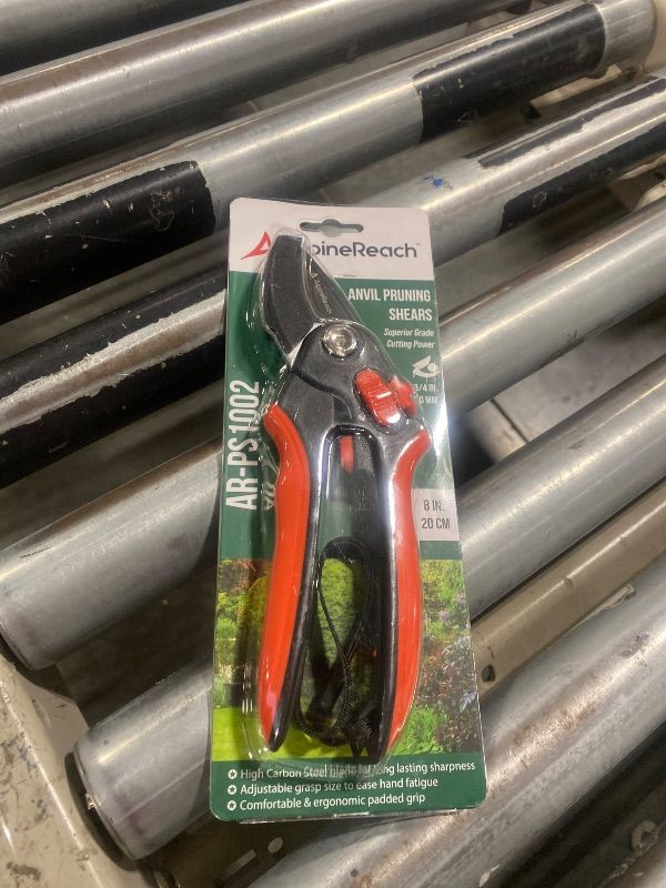 Photo 1 of AlpineReach Anvil Pruning Shears for Gardening, Sharp Ergonomic Pruners, Heavy Duty High Carbon Steel Blade Plant Cutting Clippers, Adjustable Soft Handle for Small & Large Hands, Secateurs, Gift