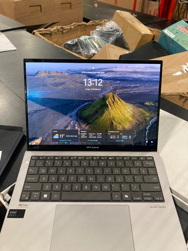 Photo 2 of **** Laptop is locked by pin and has a damaged screen*** ***Missing Charger*** ****Needs to be refurbished**** ASUS Zenbook S 13 OLED Laptop, 13.3” OLED 3K 60Hz Display