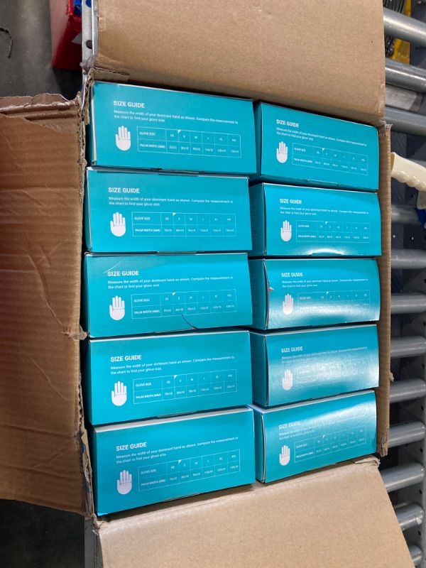 Photo 3 of 1000 Pack Nitrile Examination Gloves S