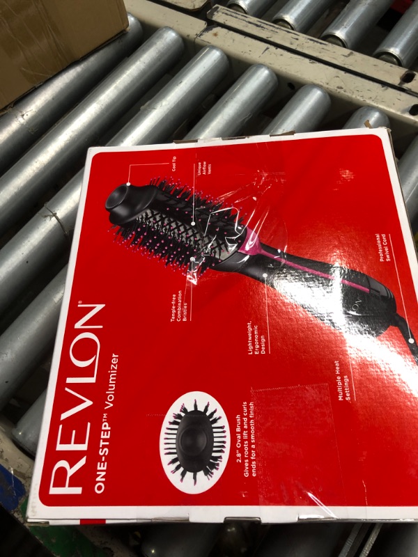 Photo 1 of REVLON One-Step Volumizer Hair Dryer and Styler, for Less Frizz, More Shine, and Reduced Heat Damage for Salon Style Round Brush for Blowout, Black (Amazon Exclusive)