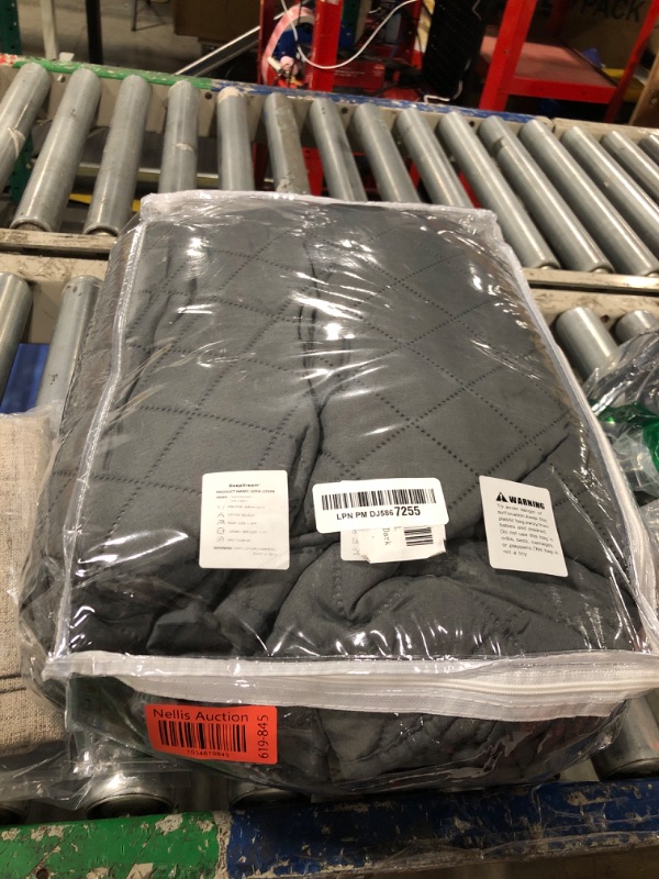 Photo 1 of Deep Dream Sectional Couch Covers Sectional Sofa Cover 2 Pieces L Shaped Couch Covers Sectional Couch Cover Couch Covers for Sectional Sofa (71" x 118" 1pcs + 91" x 134" 1pcs, Dark Grey)