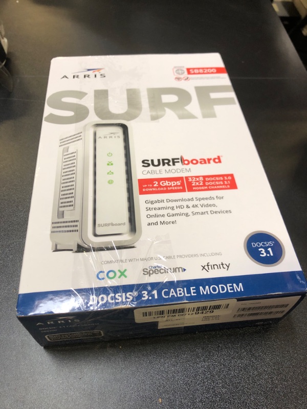 Photo 2 of ARRIS (SB8200) - Cable Modem - Fast DOCSIS 3.1