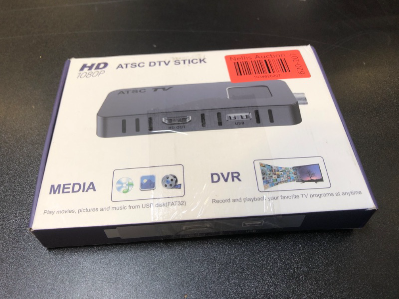 View 2 of DCOLOR Digital Converter Box for TV [2024 Updated], ATSC TV Tuner [Hidden Behind TV], Watch & Record Free Over-The-Air Channels on TVs, Projectors with HDMI Output, DVR&EPG Ready, Learning Remote