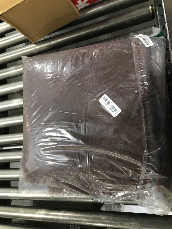 Photo 1 of Poboton Small Throw Rugs for Bedroom, 3x5 Non Slip Mini Area Rug, Fluffy Washable Rug, Affordable Fluffy Brown Carpet, Door Entryway Indoor Inside Front Entrance Dog Mat, Home Decor Aesthetic, Nursery