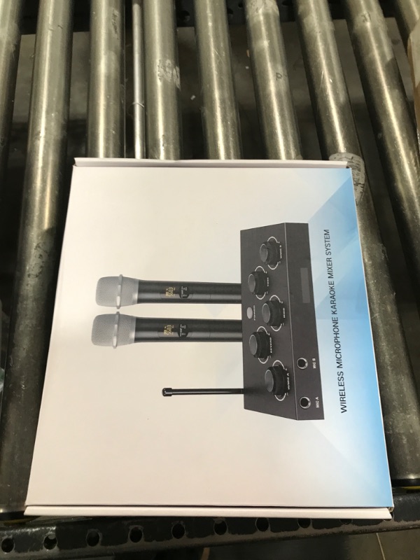 Photo 1 of Karaoke Microphone Wireless System, Portable Karaoke Microphone Mixer System with 16 Channels UHF Wireless Microphone, Optical AUX Microphone Speaker for Smart TV, PC, Amplifier, Speaker, KTV