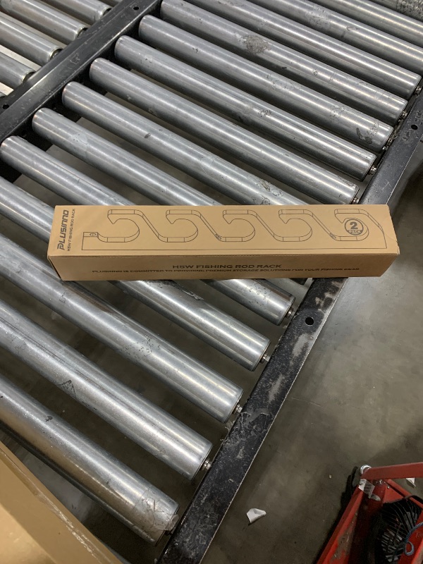 Photo 1 of PLUSINNO WH5 Horizontal Fishing Rod/Pole Holders for Garage, Wall or Ceiling Mounted Fishing Rod Rack, Solid Wood Fishing rod Holder Holds up to 5 Rod or Combos or Nets Storage Racks