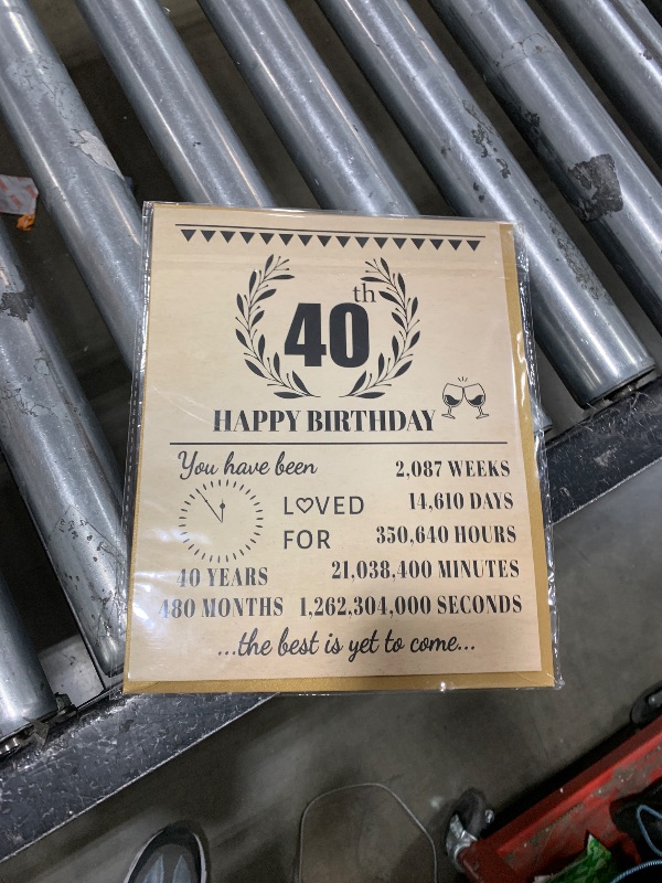 Photo 1 of SUUYOO Gift Card Birthdayfor Him Her, 40th Birthday Decorations for Men Women, Happy 40 Year Old Bday Gift for Mom Dad, Back in 1984