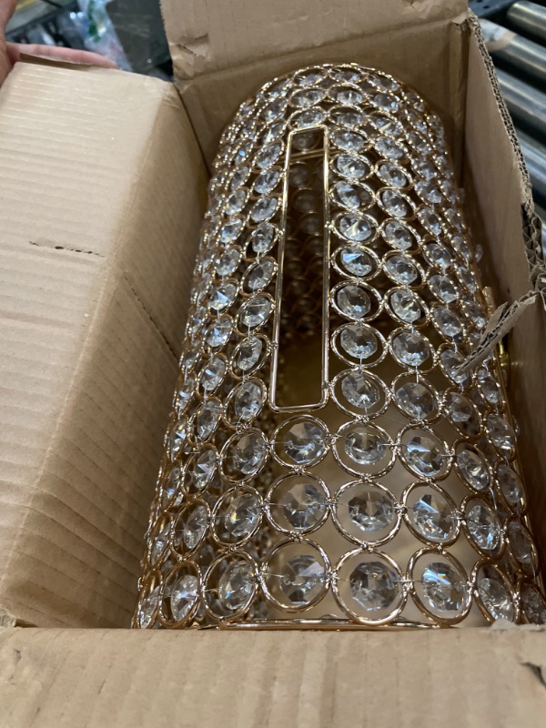 Photo 1 of ELLDOO Crystal Wedding Card Box with Heart Lock, Money Card Box Treasure Chest Style Gold Gift for Wedding Receptions, Centerpiece Decor, Anniversary, Keepsake, Gift Display Box