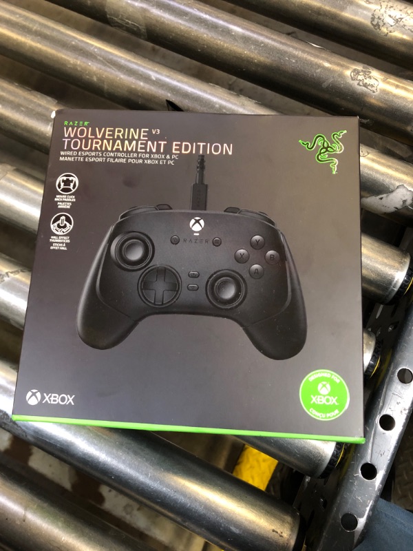Photo 1 of Razer Wolverine V3 Tournament Edition Wired Gaming Controller: Licensed for Xbox Series X|S, Xbox One, Windows PC - 6 Remappable Buttons - Fast Triggers - USB-C Cable - Wired Tournament Mode - Black