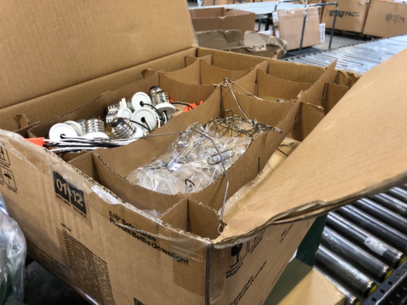 Photo 1 of Sunco Lighting 12 Pack 5/6 Inch LED Can Lights Retrofit Recessed Lighting Selectable 2700K/3000K/3500K/4000K/5000K Dimmable Baffle Trim 13W=75W 965 LM Replacement Conversion Kit UL