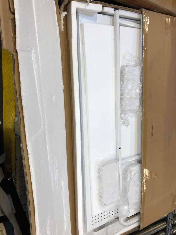 Photo 1 of Nerxerx Desktop Bookshelf 2 Layer for Computer Multipurpose Metal Desktop Hutch Shelf Wrought Iron Desktop Bookcase for Office Supplies Organizer (White)