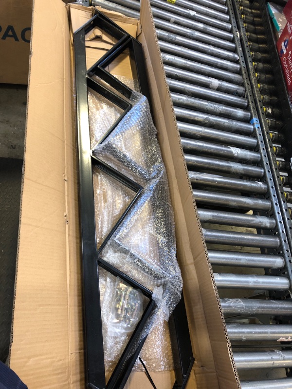 Photo 1 of Toriexon Steel Stair Step Riser 2 Pack, 4-Step Steel Stair Stringer, One Step Stair Stringer for Outdoor Steps and Outdoor Stairs