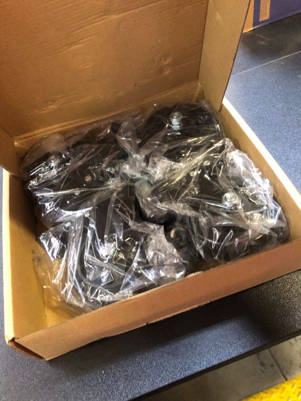 Photo 1 of Stem Caster Wheels 4 Inch 2000Lbs, Threaded Stem Casters Set of 4 Heavy Duty, 1/2"-13 x 1 (Screw Diameter 1/2", Stem Length 1"), Safety Dual Locking Industrial Castors, Wheels for Cart, Furniture