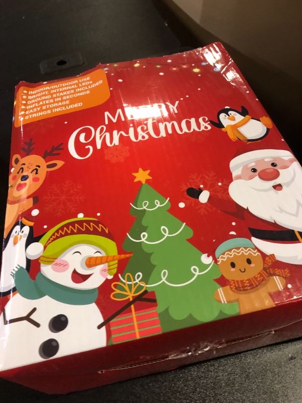 Photo 1 of FLATO 10.5FT Inflatable Boxes with LED Lights, Colorful Blow Up Holiday Decorations for Yard, Festive Outdoor Xmas Decor with 7 Gift Boxes, Easy Setup for Lawn and Party