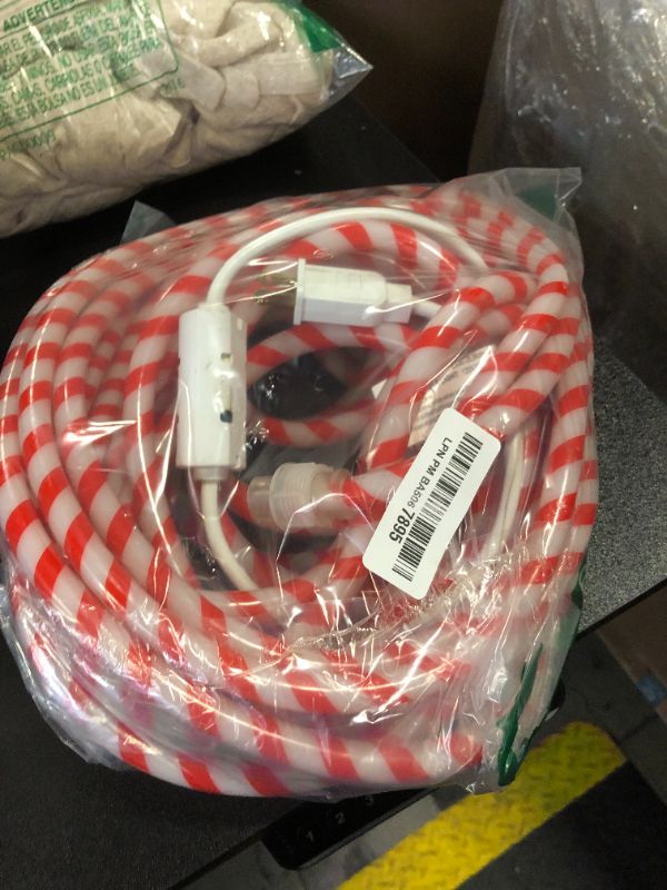 Photo 1 of Joiedomi 40FT LED Candy Cane Rope Lights, Waterproof Outdoor 360 LED Christmas Decor Lights for Garden Yard Party Xmas Christmas Holiday Decorations