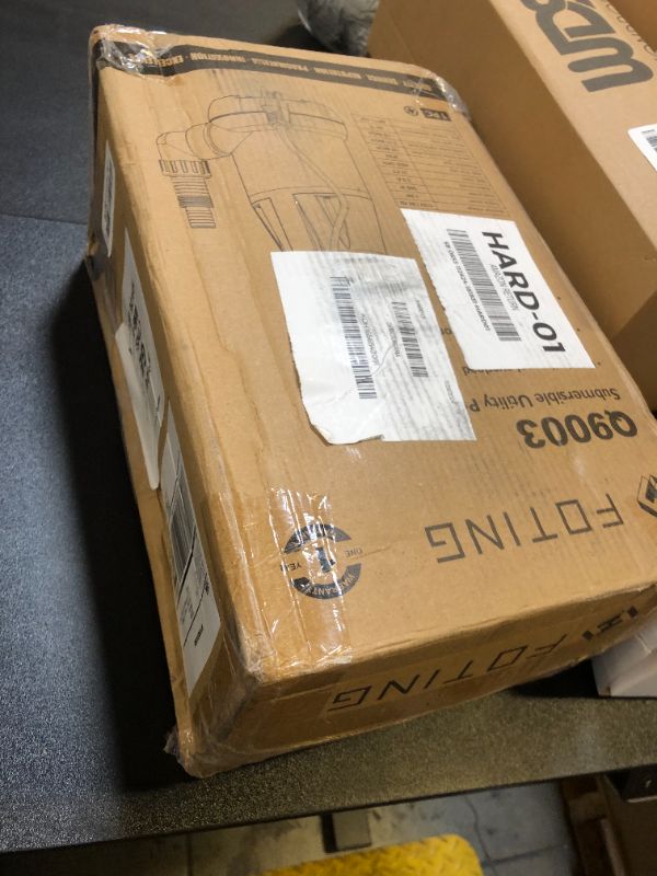 Photo 1 of FOTING Sump Pump 1HP Clean/Dirty Submersible Water Pump, 4600GPH Utility Pump Thermoplastic Electric Portable Transfer Water Pump for Swimming Pool Garden Pond Basement with 25ft Long Power Cord