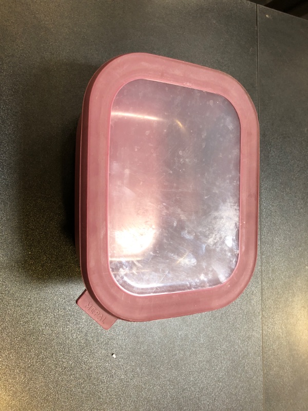 Photo 1 of Mepal Cirqula 3000ml / 101oz Circular Rectangular Multi Food Storage & Serving Container with Transparent Lids | Perfect for Food Prep | Microwave & Dishwasher Safe | Nordic Berry | Made in Holland