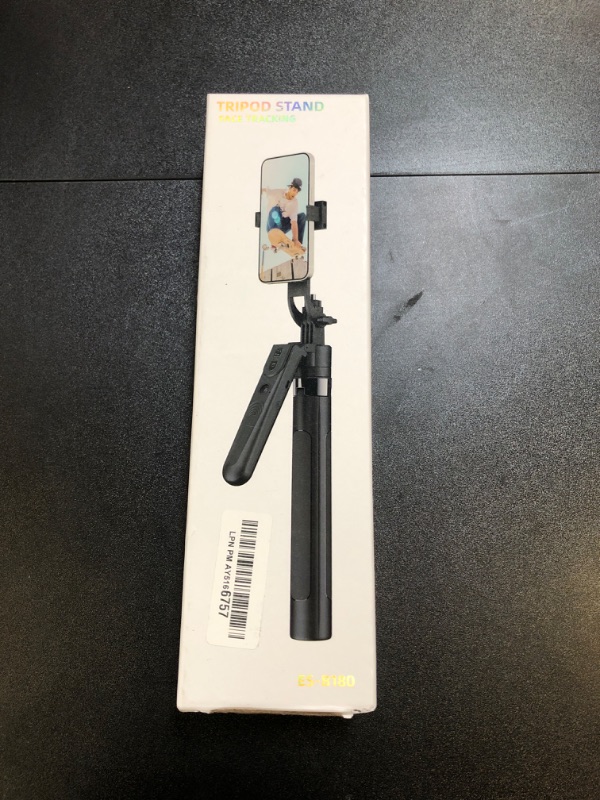 Photo 2 of 70.9" Auto Face Tracking Tripod 360° Rotation with 10" Ring Light, Phone Tripod & Selfie Stick with Remote for Cell Phone 4"-7", Motion Sensor Phone Tripod for Tiktok Live Stream Vlog Video Recording