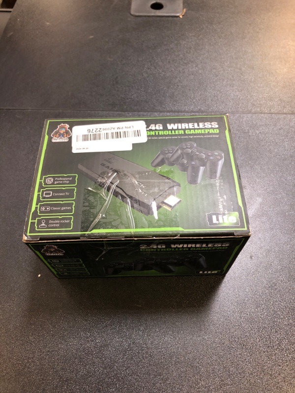 Photo 1 of Wireless Retro Game Console Stick, Retro Game Stick 4K HDMI Output, Plug Play TV Video Gaming Stick with 20000+ Games Built-in, 2 2.4G Wireless Controllers, Gifts for Christmas