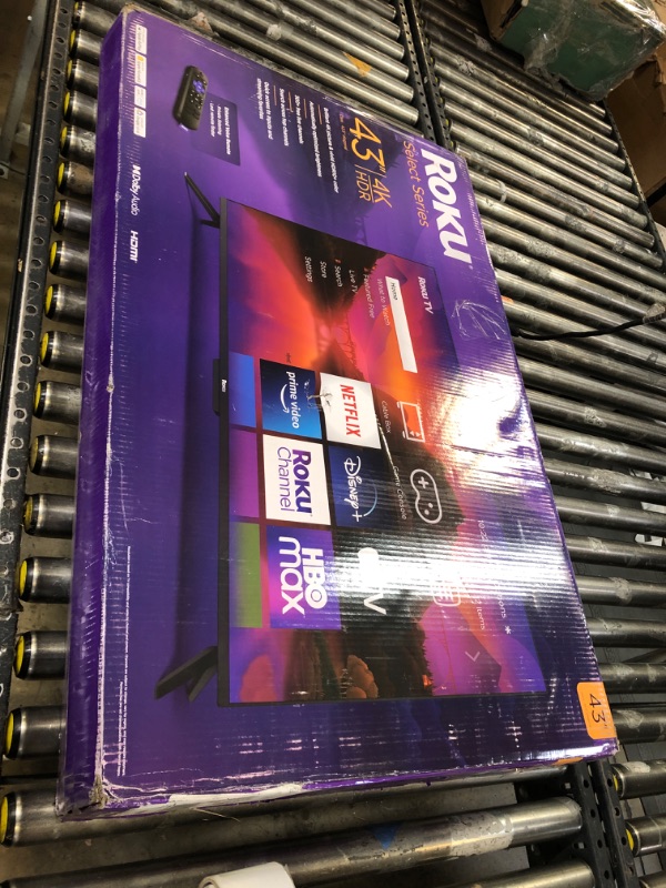 Photo 1 of Roku Smart TV – 43-Inch Select Series 4K HDR RokuTV Enhanced Voice Remote