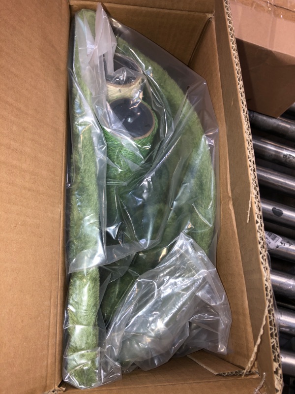 Photo 1 of Made4Pets Cat Scratching Post, Cactus Scratcher Tree for Indoor Small Cats, Adult Kitten Scratch Pad with Natural Sisal Ropes, Cute Kitty Nail File Vertical Scratcher with Green Carpet Cover