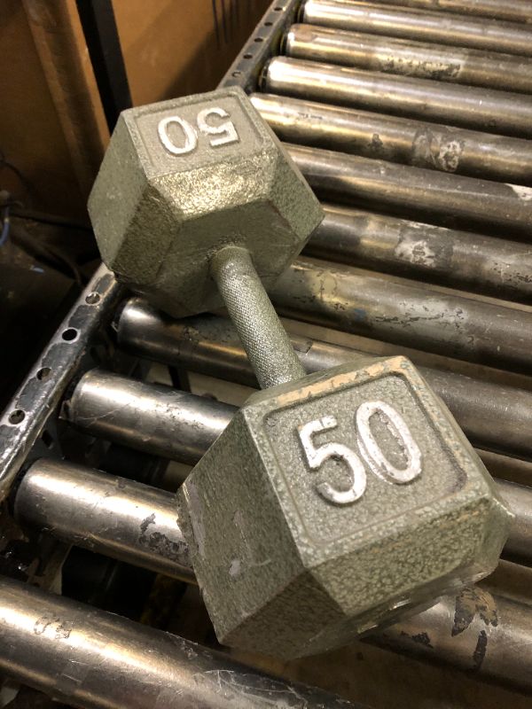 Photo 1 of CAP Barbell 50lb Cast Iron Hex Dumbbell, Single
- damaged, chipped