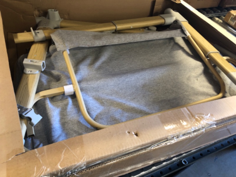 Photo 1 of AMKE Baby Bassinets,All mesh Bedside Sleeper,Portable for Safe Co-Sleeping,Adjustable Crib,Baby Bed for Infant Newborn (Wood Grain Gray)