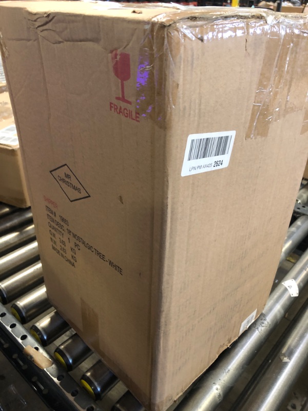 Photo 1 of Mr. Christmas Nostalgic Ceramic Christmas Tree with LED Lights Indoor Decoration, 18 Inches, White