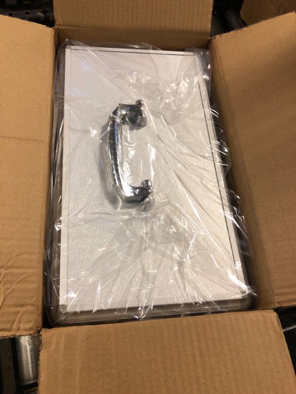 Photo 1 of KYODOLED Locking Key Medicine Box,First Aid Key Safe Box with Lock,Key Medication Storage Lock Box for Drugs Use, 13.9'' x 7.8'' x 8.6'' White