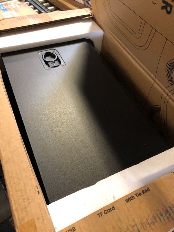 Photo 1 of Moukey Karaoke Machine, 12" Woofer PA System, Portable Bluetooth Speaker with 2 Wireless Microphones, Party Lights and Echo/Treble/Bass Adjustment, Supports TWS/REC/AUX IN/MP3/USB/TF/FM - MTs12-1