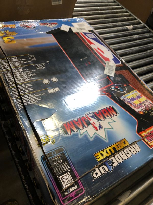 Photo 1 of ARCADE1UP NBA Jam Deluxe 2-Player Control Panel Arcade Machine, Built for Your Home, 5 Foot Tall Cabinet with 3 Classic Games