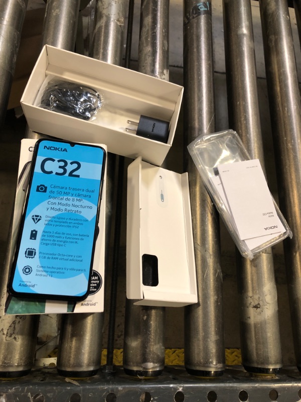 Photo 1 of Nokia C32 | Android 13 | 3-Day Battery | Dual SIM | 50MP Dual Camera | 4/128GB | 6.5-Inch Screen | Unlocked GSM Smartphone | Not Compatible with Verizon or AT&T | Autumn Green