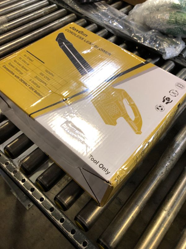Photo 1 of 500-CFM 160-MPH Cordless Leaf Blower for Dewalt 20V Battery, Brushless Motor Electric Leaf Blower Cordless with Six Speed Modes, Button Lock and Two Nozzles(Tool Only)