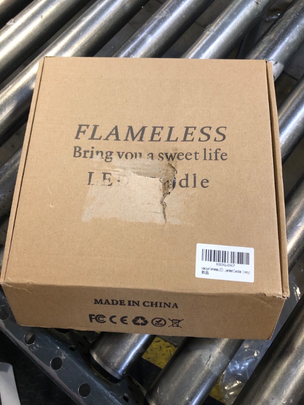 Photo 1 of kakoya Flameless LED Candles with Timer 5 Pc Flickering Flameless Candles for Romantic Ambiance and Home Decoration Stable Acrylic Shell,with Embedded Star String?Battery Operated Candles?Ivory?