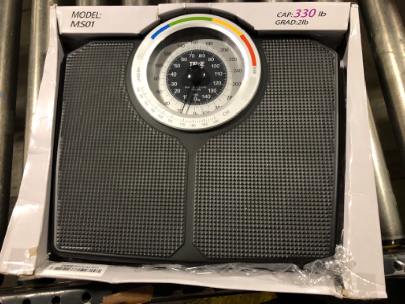 Photo 1 of TIPRE Analog Scale for Body Weight, Mechanical Bathroom Scale, Analog Scale for Body Weight, 150kg/330lb, Dial Scale with Wider and Thicker Anti-Slip Platform, Simple Calibration, No Required Battery