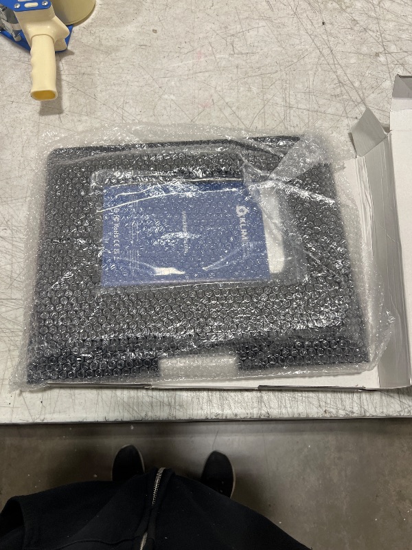 Photo 1 of Lusweimi T-Shape Backdrop Stand, 8x5.3FT Adjustable Photo Background Stand Kit with 4 Spring Clamps, Carry Bag, Portable Photography Studio Backdrop Support Stand for Parties/Wedding/Photography