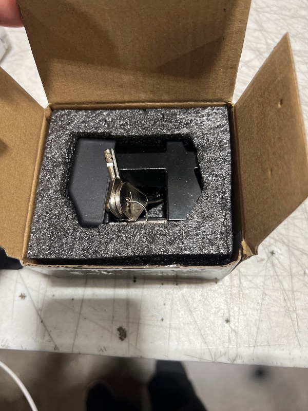 Photo 1 of RETRUE Trailer Tongue Coupler Lock, Upgrade Trailer Cyberlock Dia 1/4'', Extra Wide 1.2'' Span Trailer Latch Lock for Wide Trailer Coupler Latch, Tow Boat Accessories, RV Truck Car's Coupler, Black