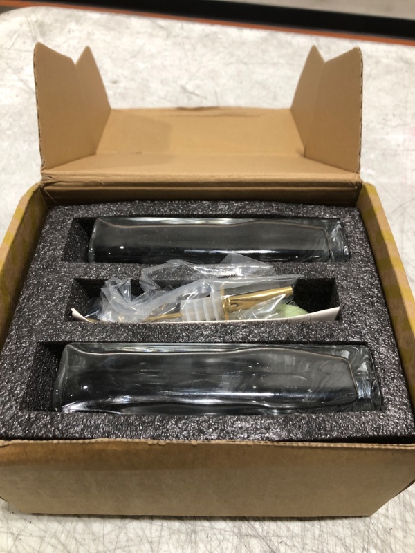 Photo 1 of Molimoli Olive Oil Dispenser for Kitchen, Oil and Vinegar Dispenser Set, Glass Olive Oil Dispenser Bottle, Soy sauce dispenser, coffee syrup bottles | Set of 2 - Gold Oil Dispenser