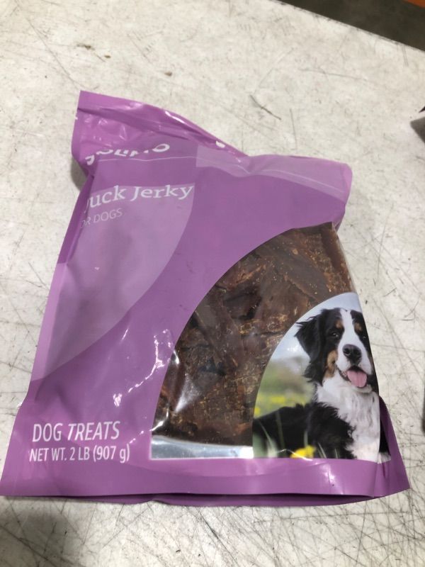 Photo 1 of Amazon Brand - Solimo Duck Jerky Dog Treats, 2 Pound (Pack of 1) exp- 2026