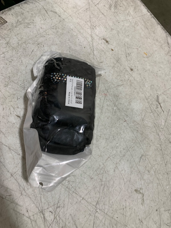 Photo 1 of Bling Soft Leather Steering Wheel Cover Protector, 15 Inch Colorful Rhinestones Auto Elastic, Sparkly Crystal Diamond for Women Girls, Car Interior Accessories for Most Cars (Black)