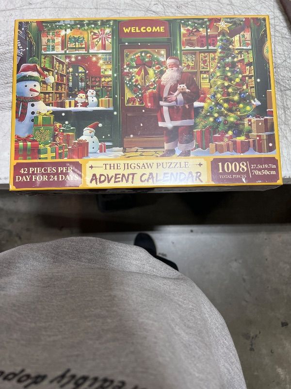 Puzzle Advent Calendar 2024, 1008 Pieces for Adult Christmas Jigsaw