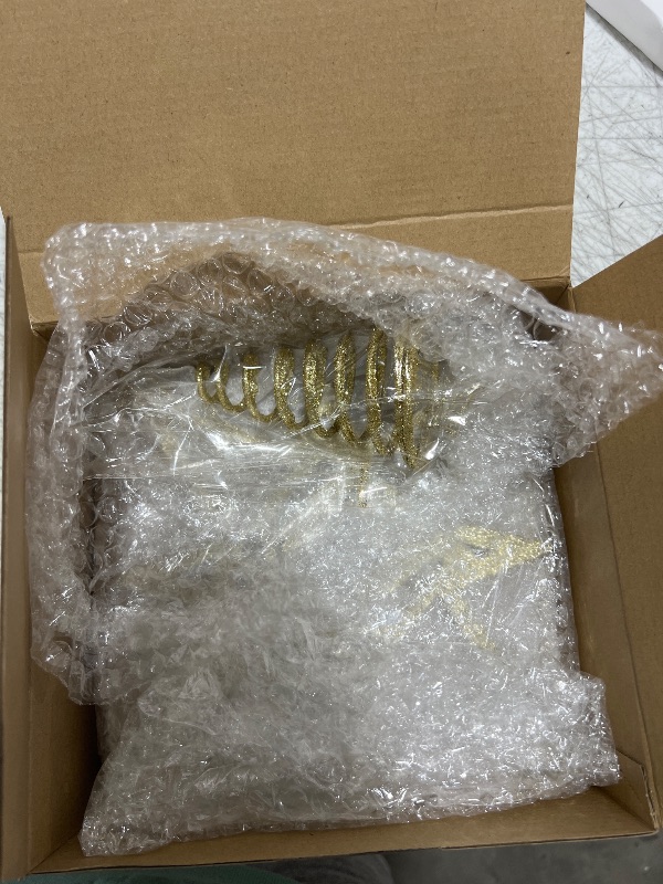 Photo 1 of Daifunli Gold Christmas Tree Topper Nativity Scene Bethlehem Star Tree Topper Wooden Star Tree Topper Christmas Tree Ornaments Xmas Table Decor for Indoor Winter Holiday Party Supplies