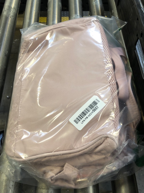 Photo 1 of Fasrom Small Breast Pump Bag Backpack with Cooler Compatible with Medela and Elvie Pumps, Wearable Pumping Tote Bag with Waterproof Mat for Working Moms (Patent Design), Pink