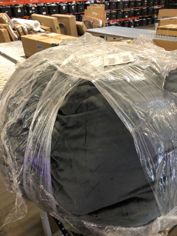 Photo 1 of Codi Bean Bag Chair with Filler Included, 4 FT - Comfy Large Beanbag Chairs for Adults, Memory Foam Added - Machine Washable and Soft Mink Bonded Cover - Charcoal Grey, 4ft