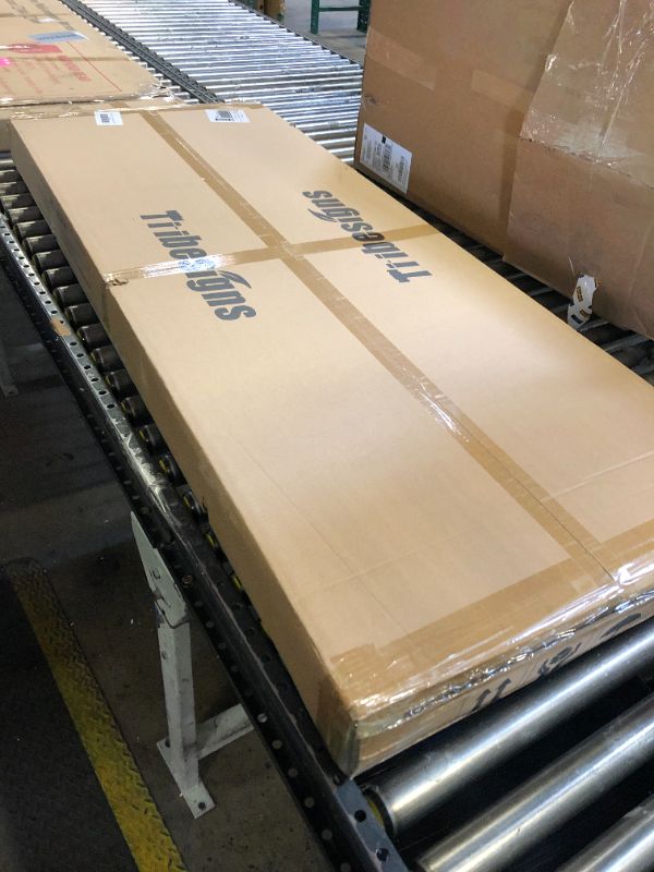 Photo 1 of Tribesigns Computer Desk, 63 inch Large Office Desk Computer Table Study Writing Desk Workstation for Home Office, Walnut